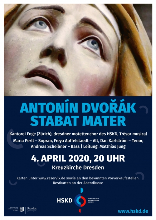Plakat Antonín Dvořák Stabat mater 2020