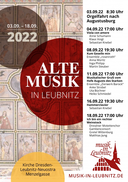 Plakat Alte Musik in Leubnitz